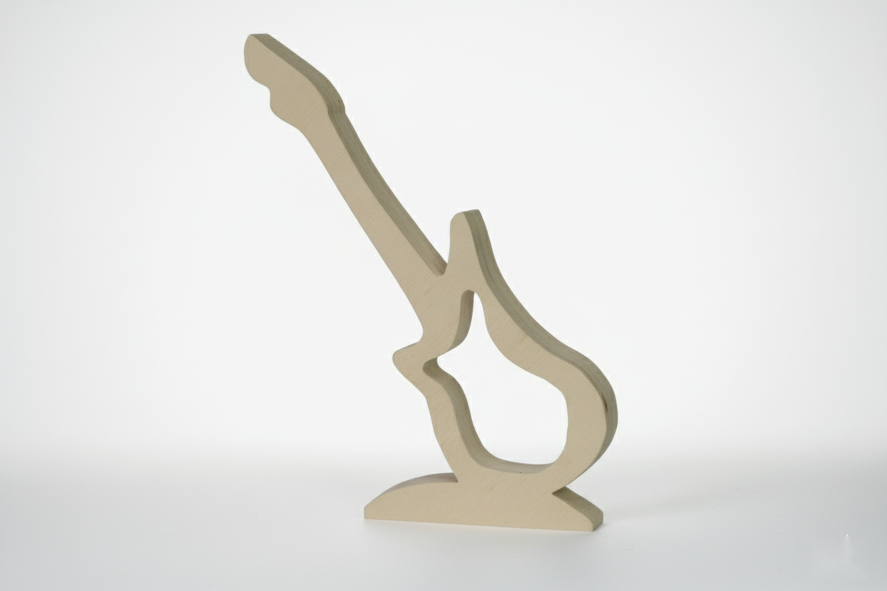 Dekoratif Ahşap Gitar Figürü